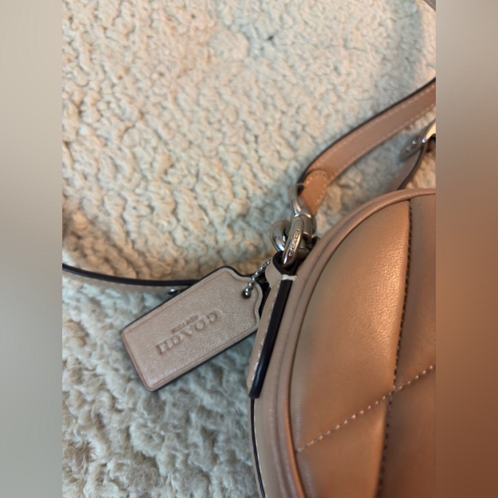 Coach Heart Crossbody
With Quilting in Buff Silver Hardware - Picture 6 of 9